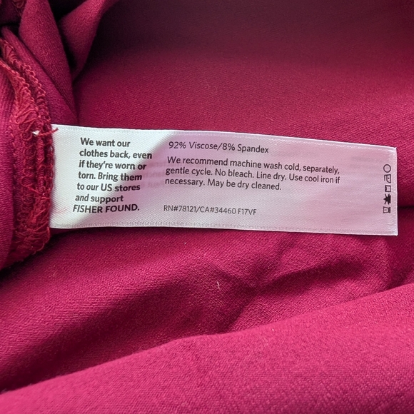 Eileen Fisher Hibiscus Mock Neck Caftan Slit Side Pullover Top Long Sleeves - M - Picture 14 of 14